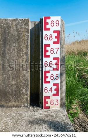 indicator, measurement of water level