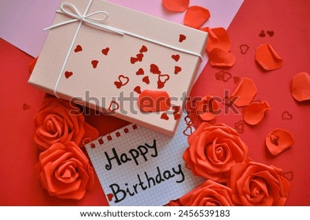 romantic - love - happy birthday background 