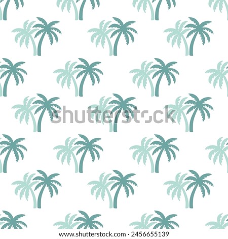 Tropical Palm Tree repeat pattern coastal pattern vector file
