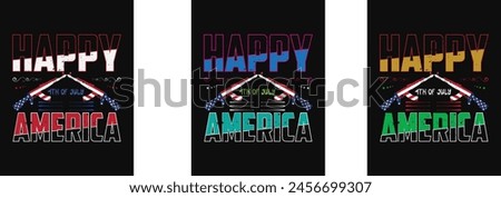 Thpography 4th July T-Shirt Design For Three set 