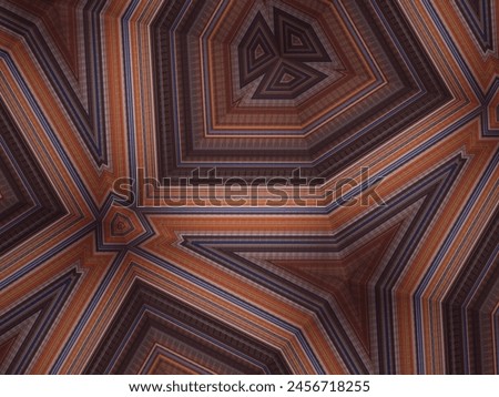 Brown abstract striped background. Geometric pattern. 