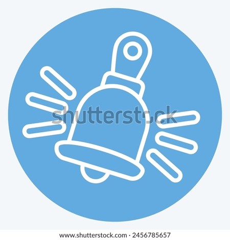 Icon Ring For services. related to Hotel Service symbol. blue eyes style. simple design illustration