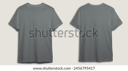 Gray t-shirt mockup template for you