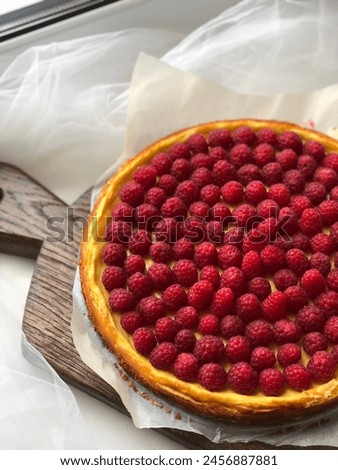 Сheesecake with raspberries 😍 Photo for printed products. Cake photo