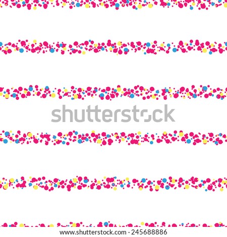 vector seamless dotted colorful stripes