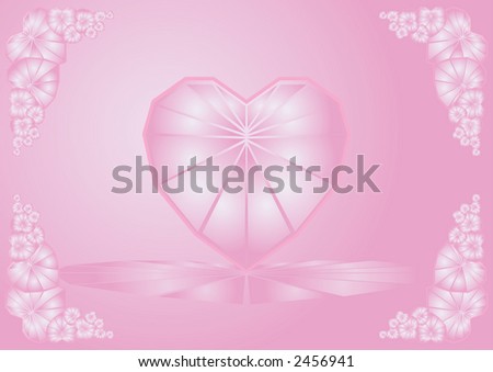 Heart diamonds abstract background (special design for Valentine's Day)