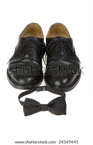 bow-tie and black shoes