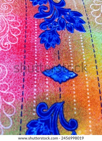 It is a beautiful picture of cloth design. 