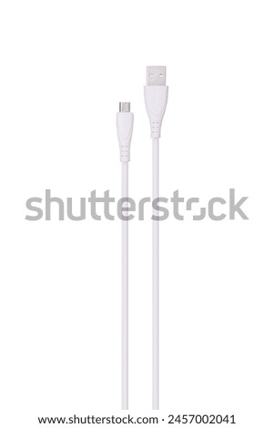USB cable for phone and tablet, High quality generic white color USB data cable compatible with all mobile phones. Designed to connect micro USB devices including phones and tablets.