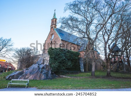 Church in Gothenburg, Sweden  Royalty-Free Stock Photo #245704852