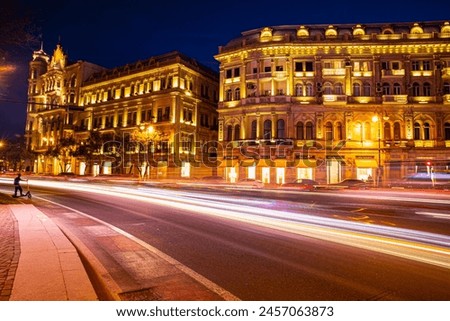 Bright nights of Baku, the capital of Azerbaijan