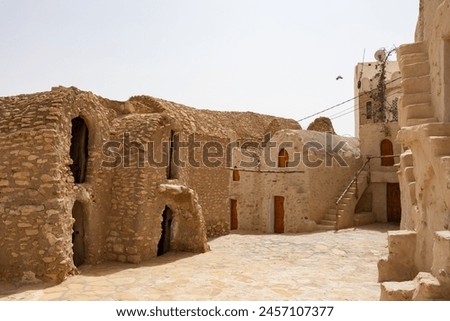 Historical restored Ksar Hedada well known as a filming location for Star Wars Royalty-Free Stock Photo #2457107377