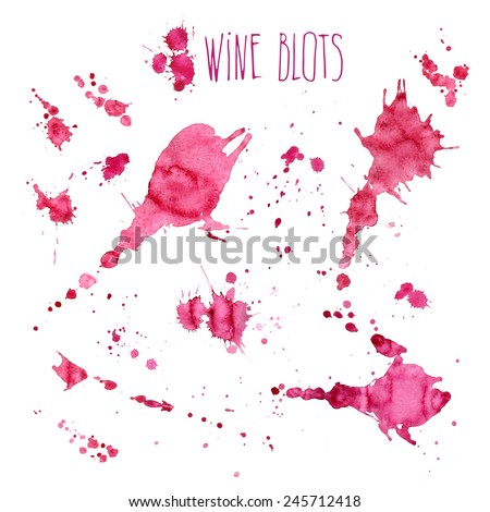 Wine splash and blots concept Royalty-Free Stock Photo #245712418