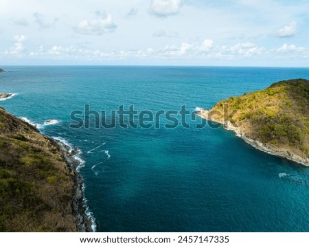 Beautiful sea summer landscape background in Phuket island Thailand