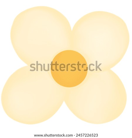 cute yellow flower clip art