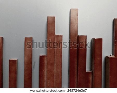 Wood decorative pattern on the wall for background pattern