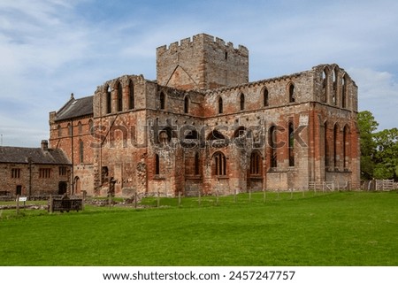 Lanercost Priory from the South East - a 12th Century Priory dissolved in Henry VIII's dissolution in 1537