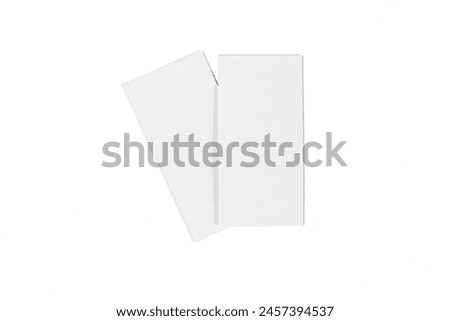 manual paper booklet or guide booklet in high resolution image and isolated in white with blurry ends
