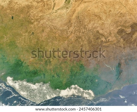 Fires in West Africa. . Elements of this image furnished by NASA.