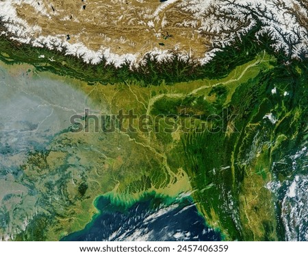 South central Asia. South central Asia. Elements of this image furnished by NASA.