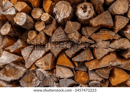 Picture of a pile of wood, as background image