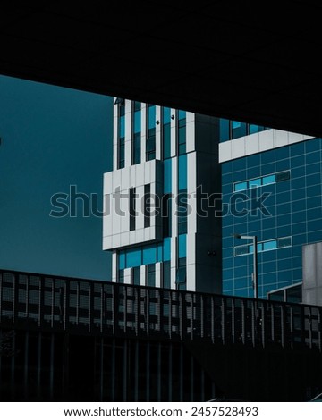 Korea blue city building picture