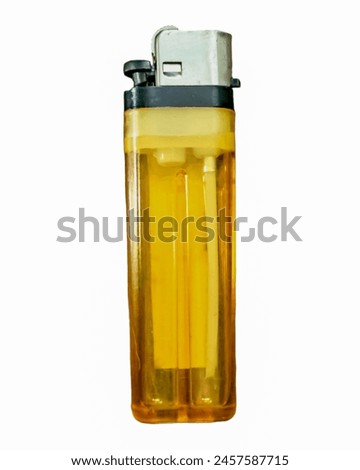 Vintage lighter isolated on white background. Clipping path included. Royalty-Free Stock Photo #2457587715