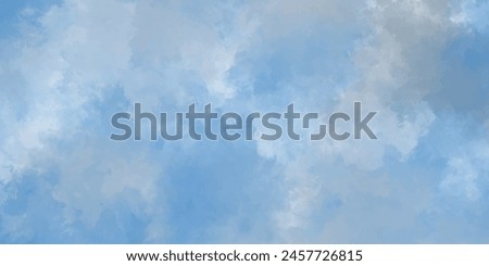 Abstract watercolor background. Sky with clouds. Blue and gray color sky background. creative design.