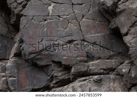 Petroglyphs drawn by the Native Americans that lived in eastern Oregon hundreds of years ago.