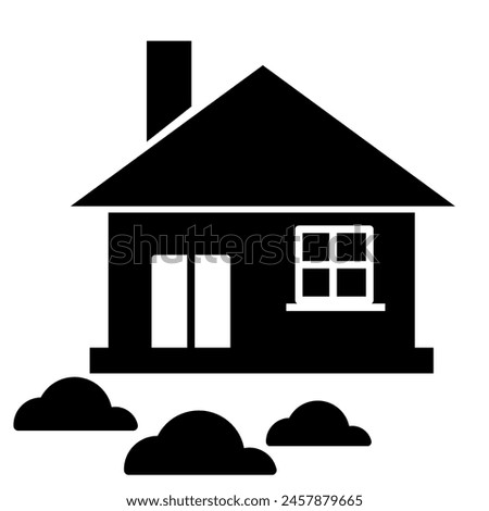 Building vector silhouette , clip art, and symbol. Shilhouette of building concept and simple design