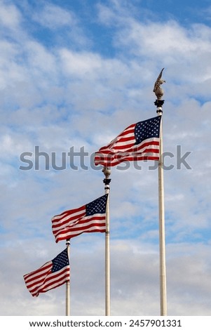 President day. Waving american flag. Celebration 4th of july. Waving US Flag.