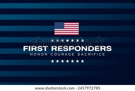 First Responders Holiday Concept Vector Royalty-Free Stock Photo #2457972785