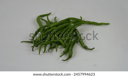 Close up photography of Green Chili Pepper Green Chili Pepper stock photography. Stock photography. Cutting green chili pepper .