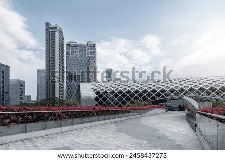 Modern City Architecture and Design Promenade 