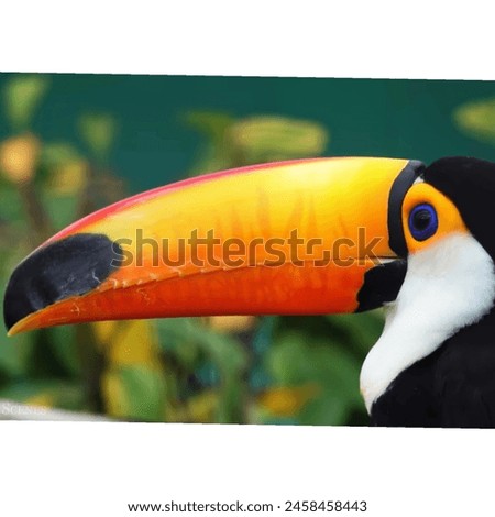 "Majestic Toco Toucan: Stunning Close-Up Portrait"
