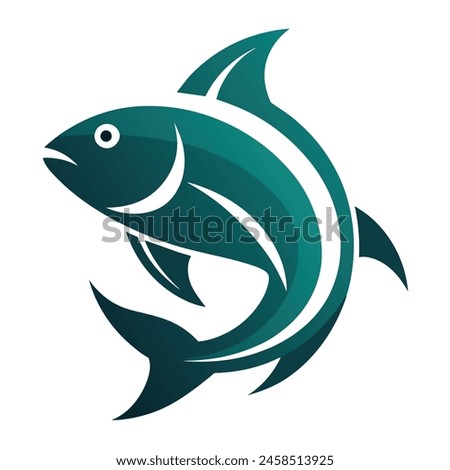 The Green Fish Vector Logo