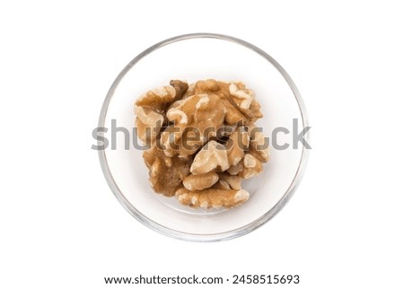 Nut walnuts on a white background