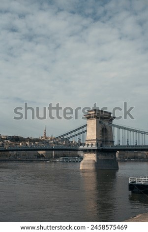 Széchenyi Chain Bridge in Budapest, Hungary