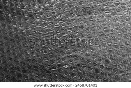 Pattern Of Protective Bubble Wrap Detailed Stock Image. Protective Material Backdrop 
