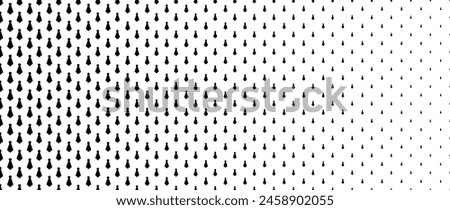Blended  black cravat on white for pattern and background,  Father's day concept, Halftone effect. Royalty-Free Stock Photo #2458902055