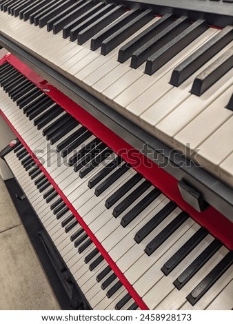 Picture of digital piano keyboard 