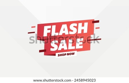 flash sale banner shop now