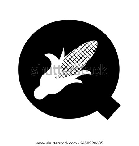 Corncob Logo combine with letter Q vector template Royalty-Free Stock Photo #2458990685