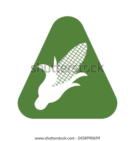 Corncob Logo combine with letter A vector template Royalty-Free Stock Photo #2458990699