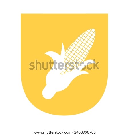 Corncob Logo combine with letter U vector template Royalty-Free Stock Photo #2458990703