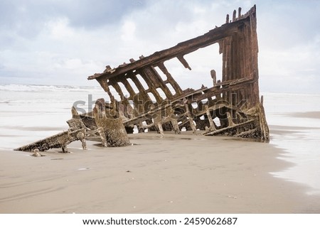 Oregon Coast, Fort Stevens State Park, Peter Iredale Shipwreck Royalty-Free Stock Photo #2459062687
