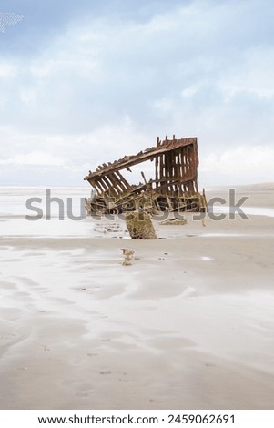 Oregon Coast, Fort Stevens State Park, Peter Iredale Shipwreck Royalty-Free Stock Photo #2459062691