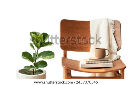 furniture in isolated background white