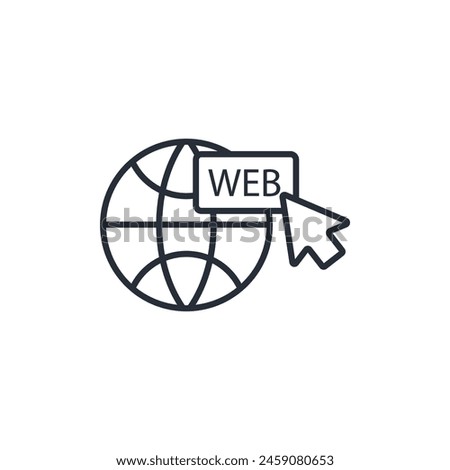 web icon. vector.Editable stroke.linear style sign for use web design,logo.Symbol illustration.