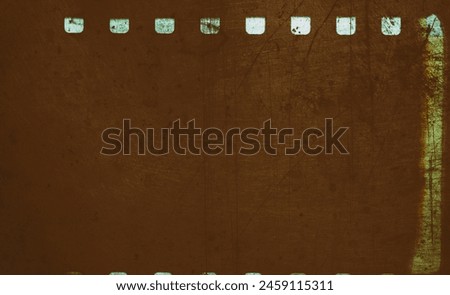 Copy space vintage Film strip background texture, perfect for background, design, cover, web. Dusty scratched and scanned old film texture
